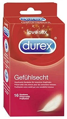 Durex Gefühlsecht Kondome. 1er Pack (1 X 16 Stück)