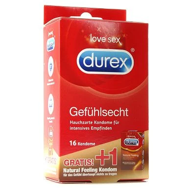 Durex Gefühlsecht Kondome. 1er Pack (1 X 16 Stück) 4 Durex Gefühlsecht Kondome. 1er Pack (1 X 16 Stück) – Bild 2